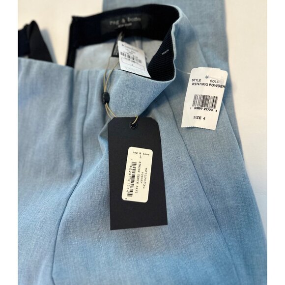 Rag & Bone Light Blue Slim-Fit Trousers Size 4, NWT - Picture 7 of 11